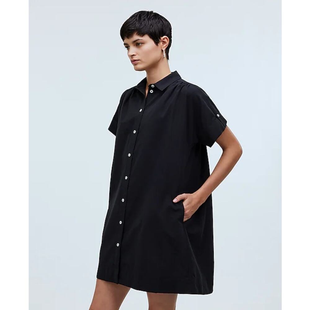 Madewell Kiera Collared Button-Front Mini Shirtdr… - image 2